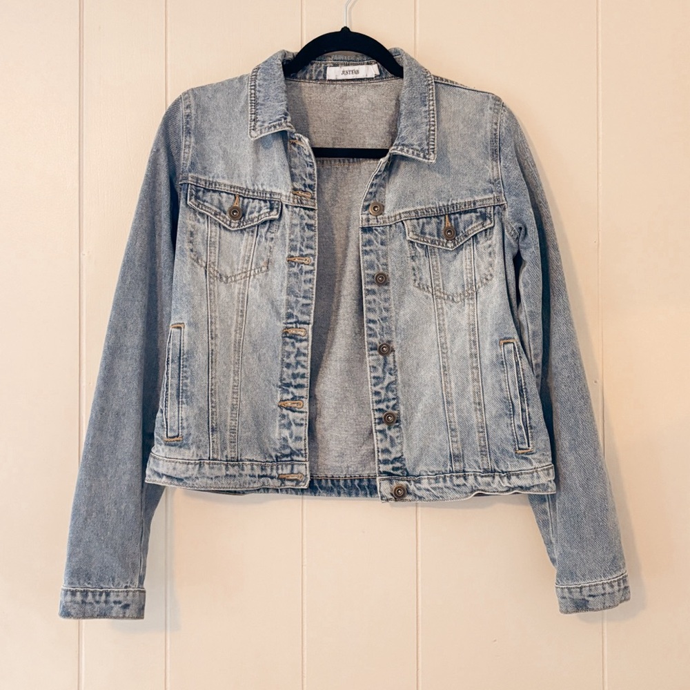 Just Fab Medium Wash Denim Jacket
